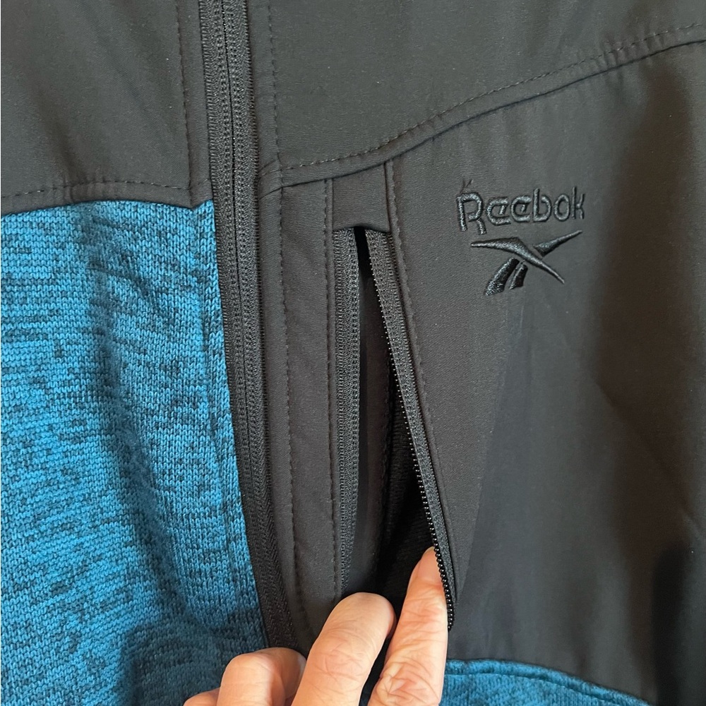 Reebok Softshell Fleece Polyester Jacket Utility … - image 6